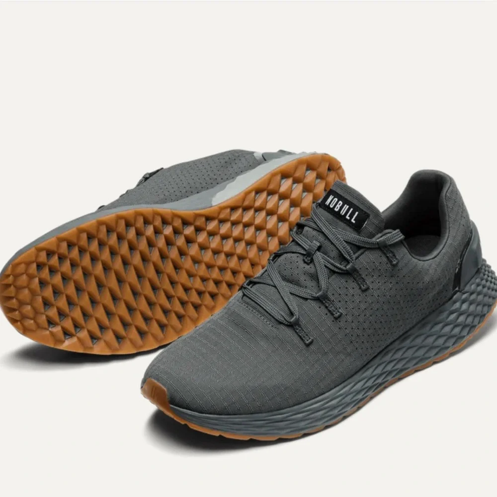 NoBull Men's Green Slate Allday Ripstop Athletic Shoes Size 11.5